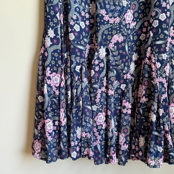 Ann Taylor LOFT Godet Flutter Maxi Skirt Size Large - Picture 2 of 6